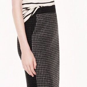 BEAUTIFUL JCREW HOUNDSTOOTH 100% WOOL PENCIL SKIRT